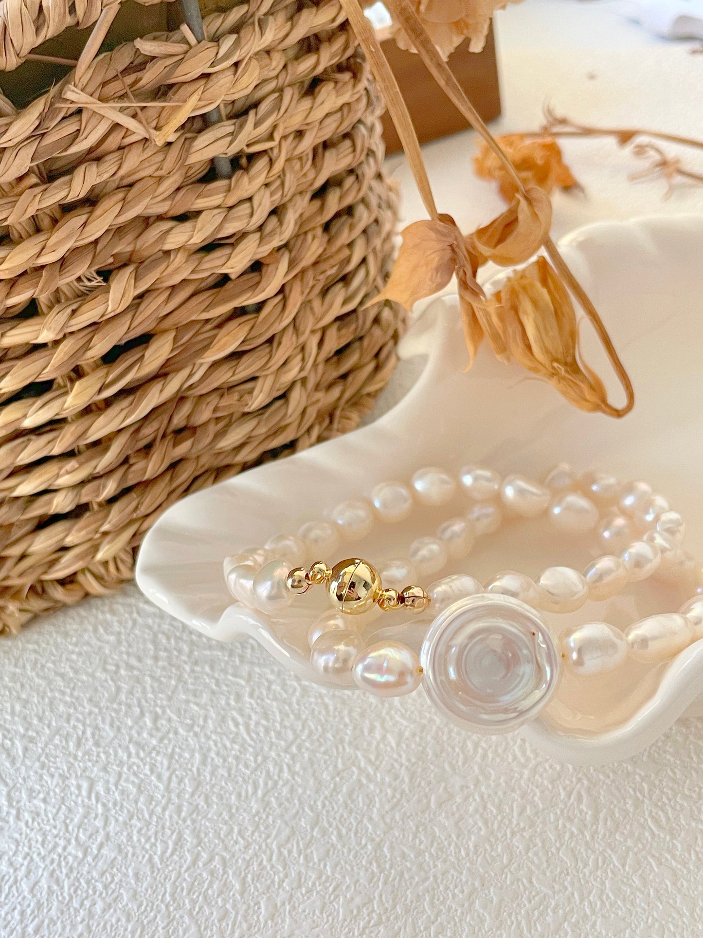 Roman Holiday Baroque Pearl Necklace