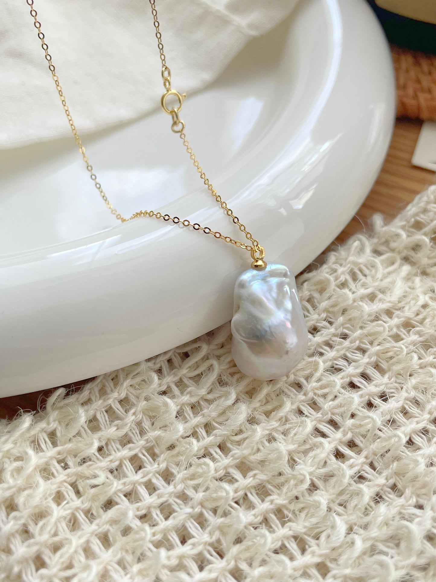 Classic Grandeur Baroque Pearl Necklace