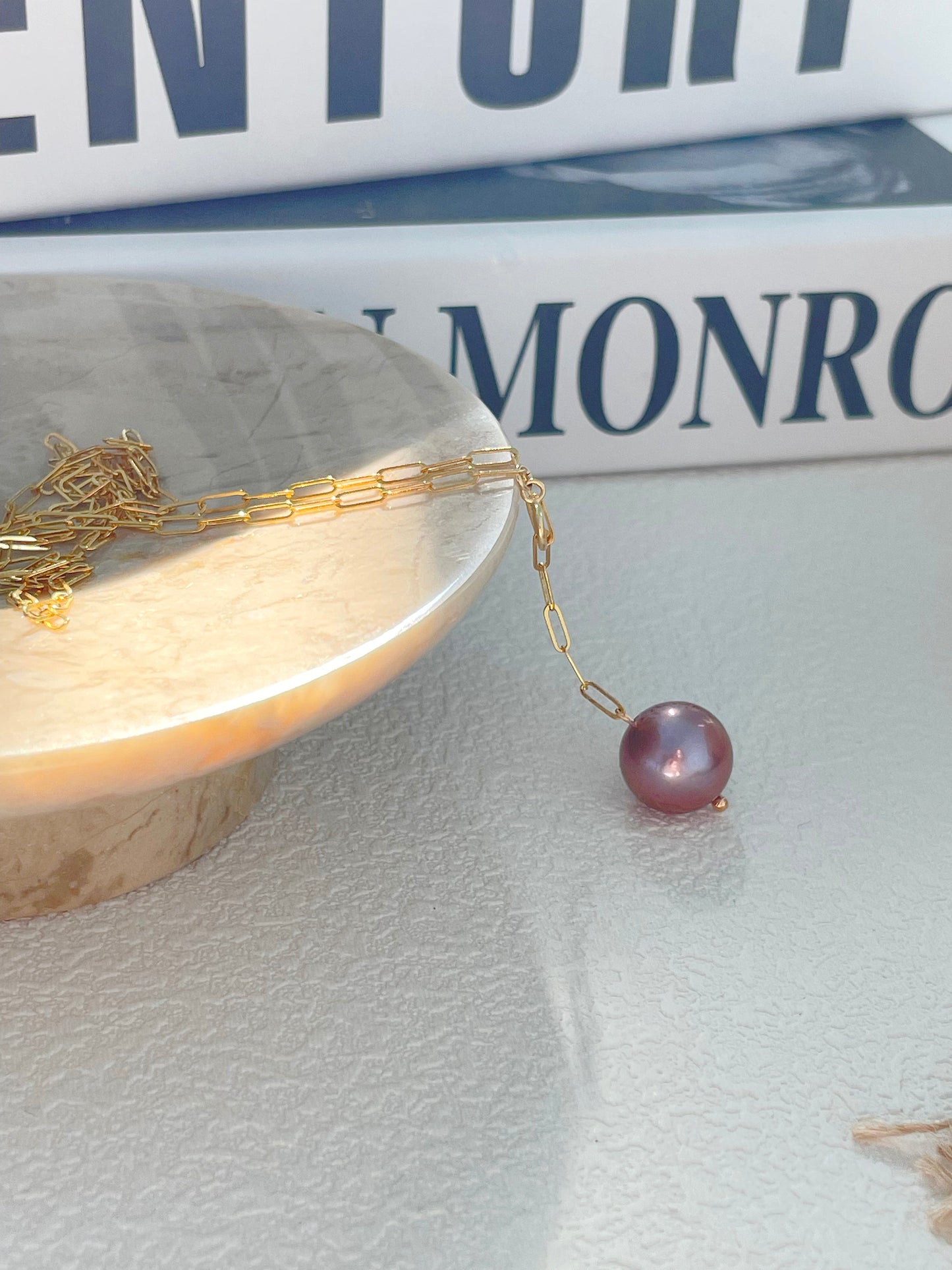 Floral Baroque Pearl Necklace