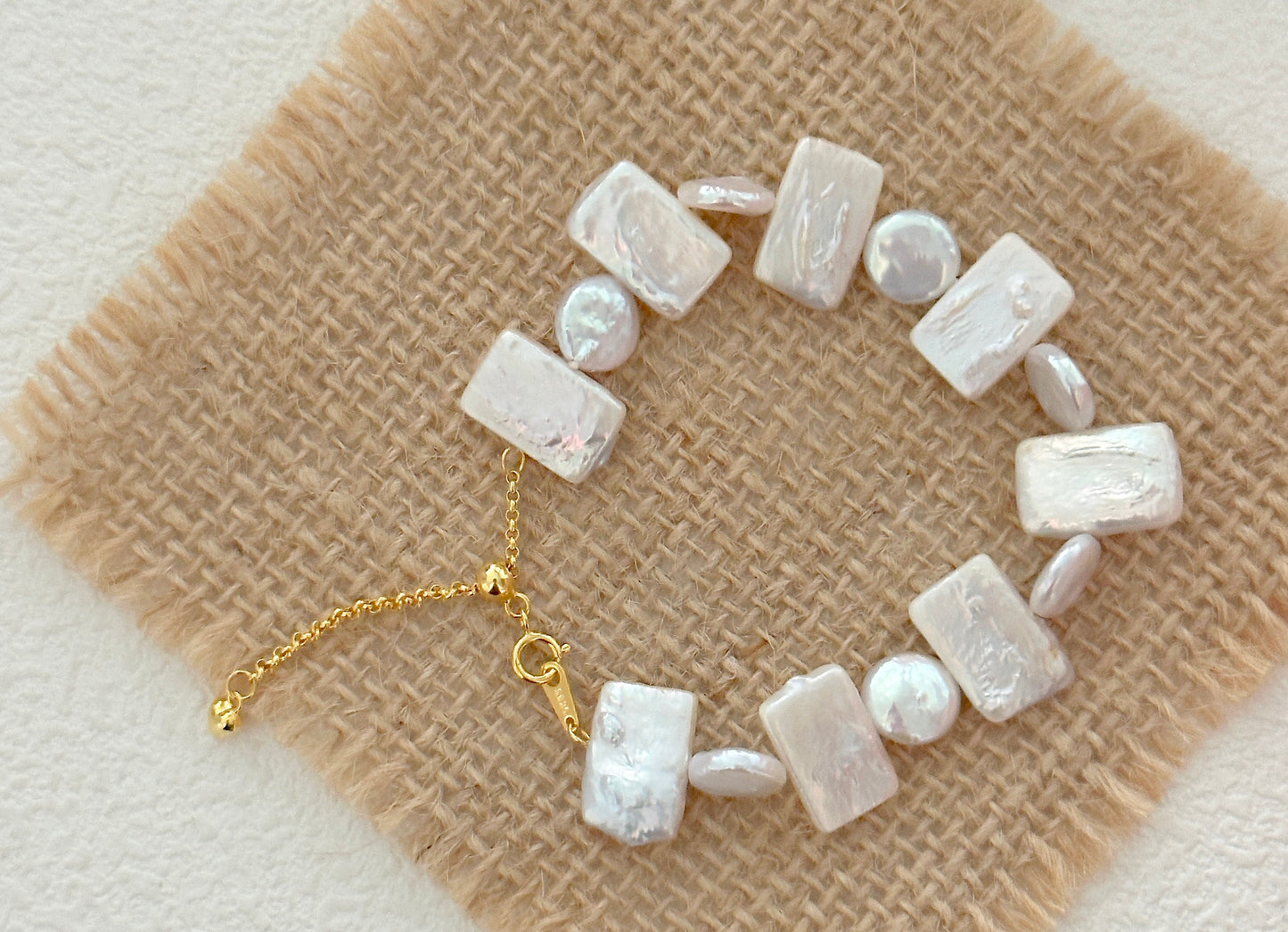 Timeless Nugget Baroque Pearl Bracelet