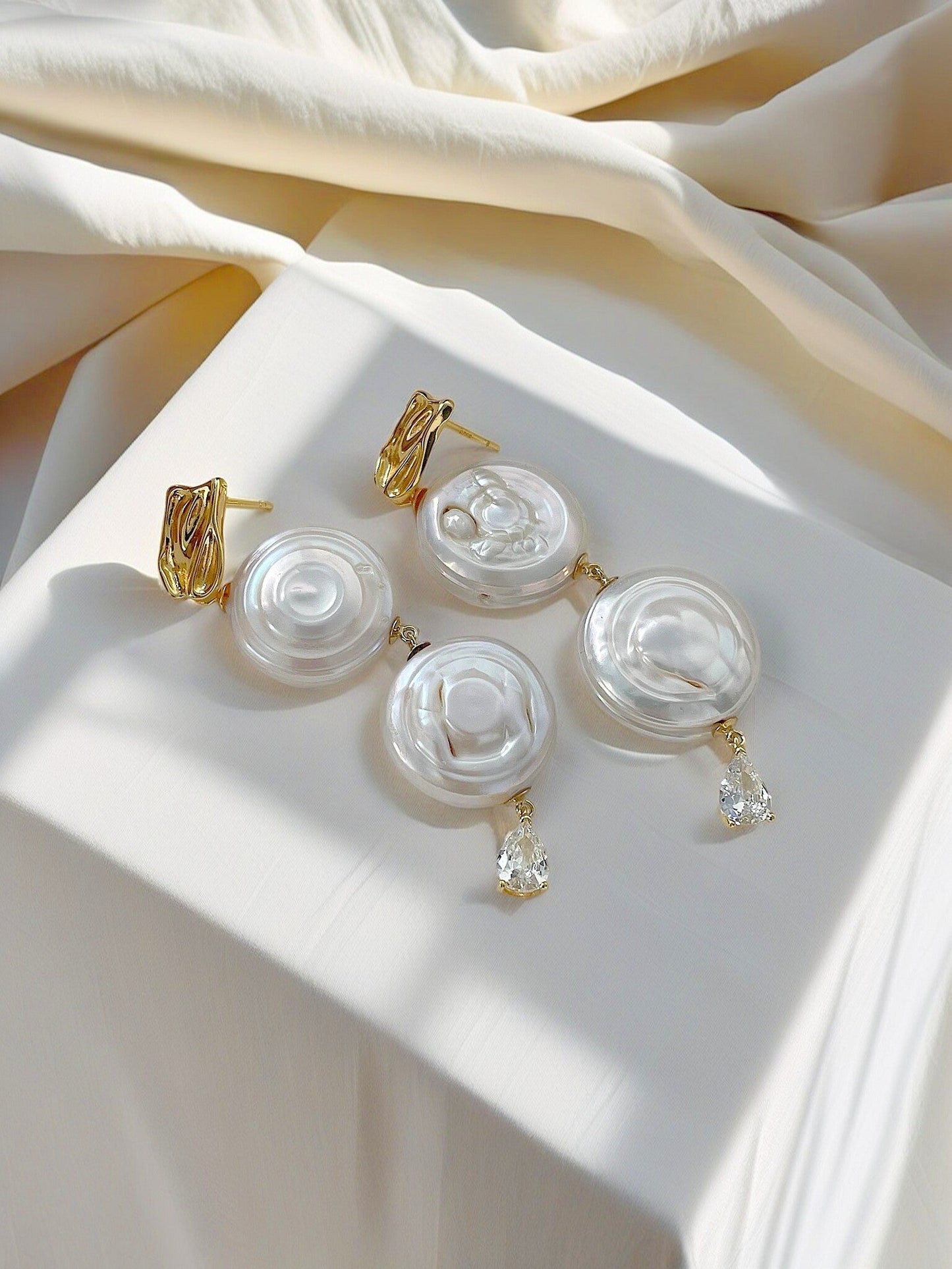 Roman Holiday Baroque Pearl Earrings