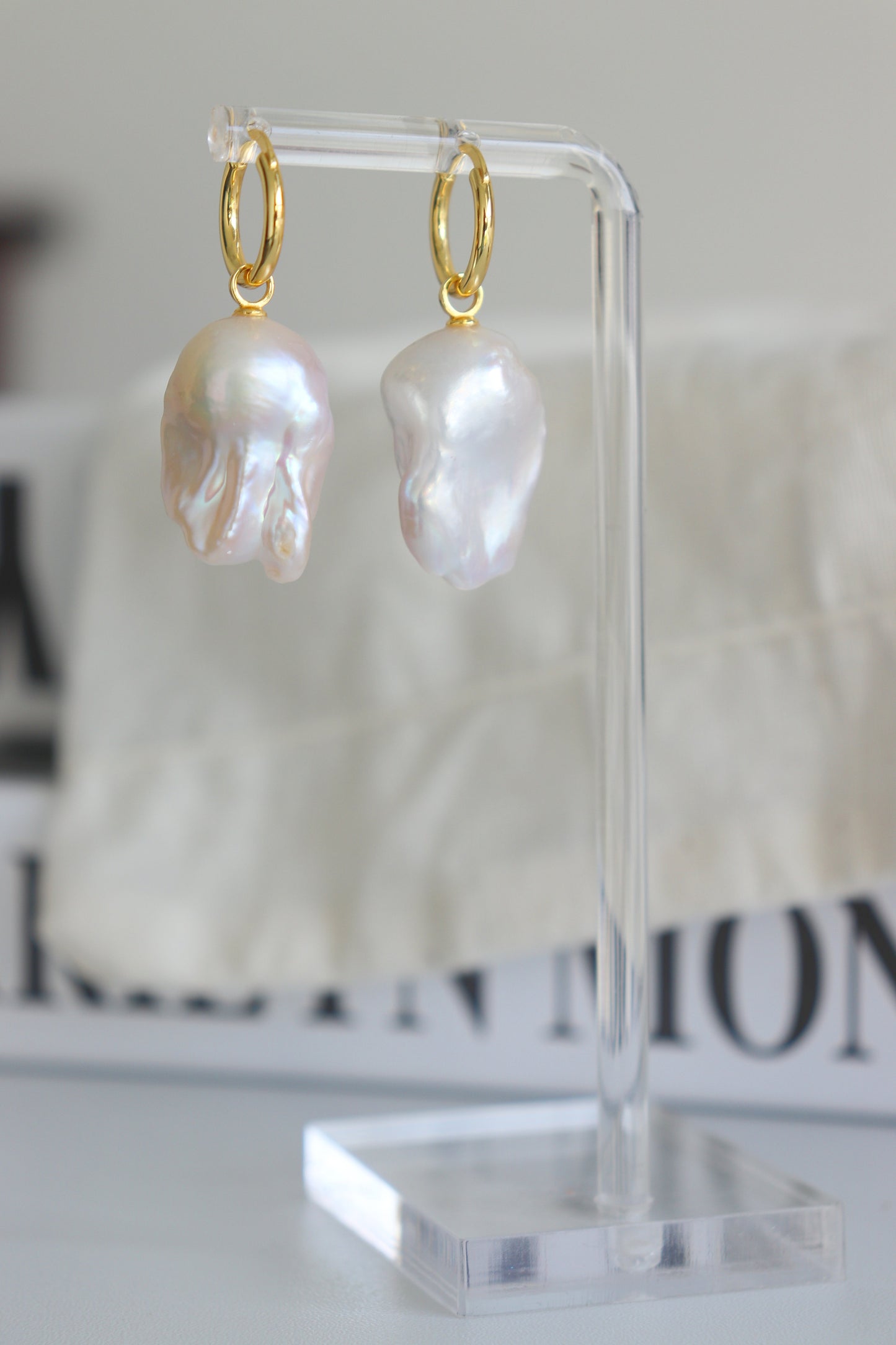 Classic Grandeur Baroque Pearl Earrings