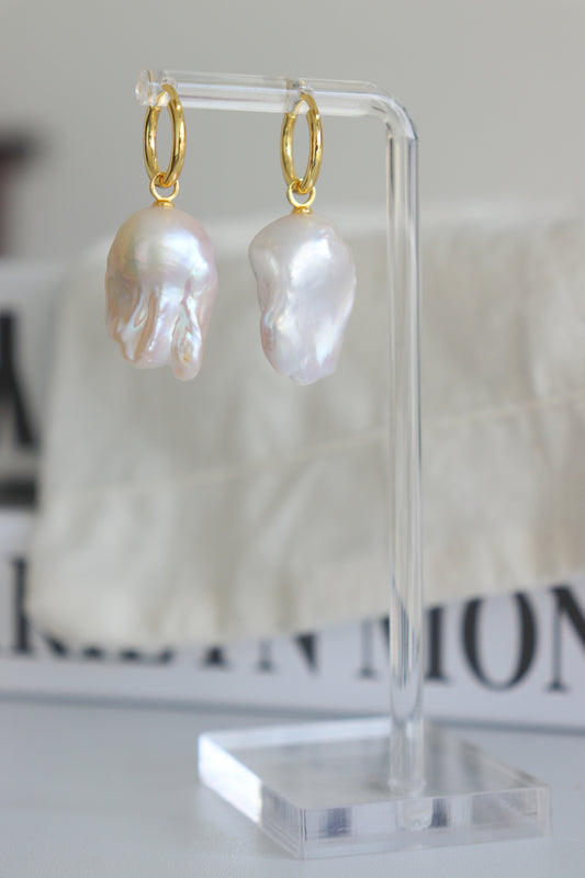Classic Grandeur Baroque Pearl Earrings