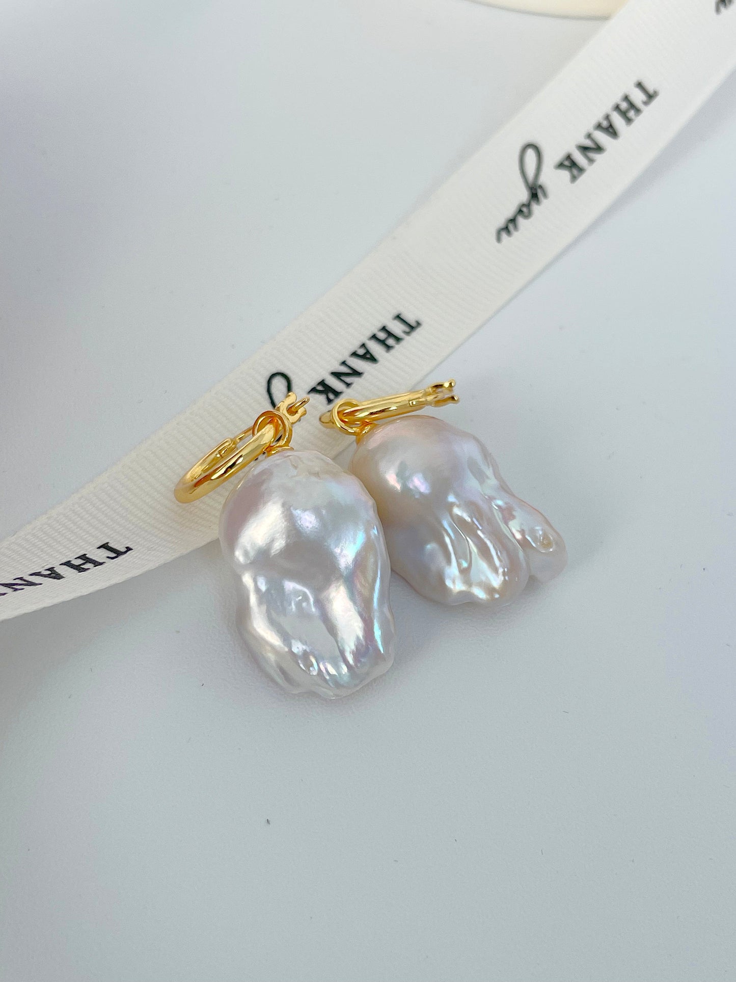 Classic Grandeur Baroque Pearl Earrings