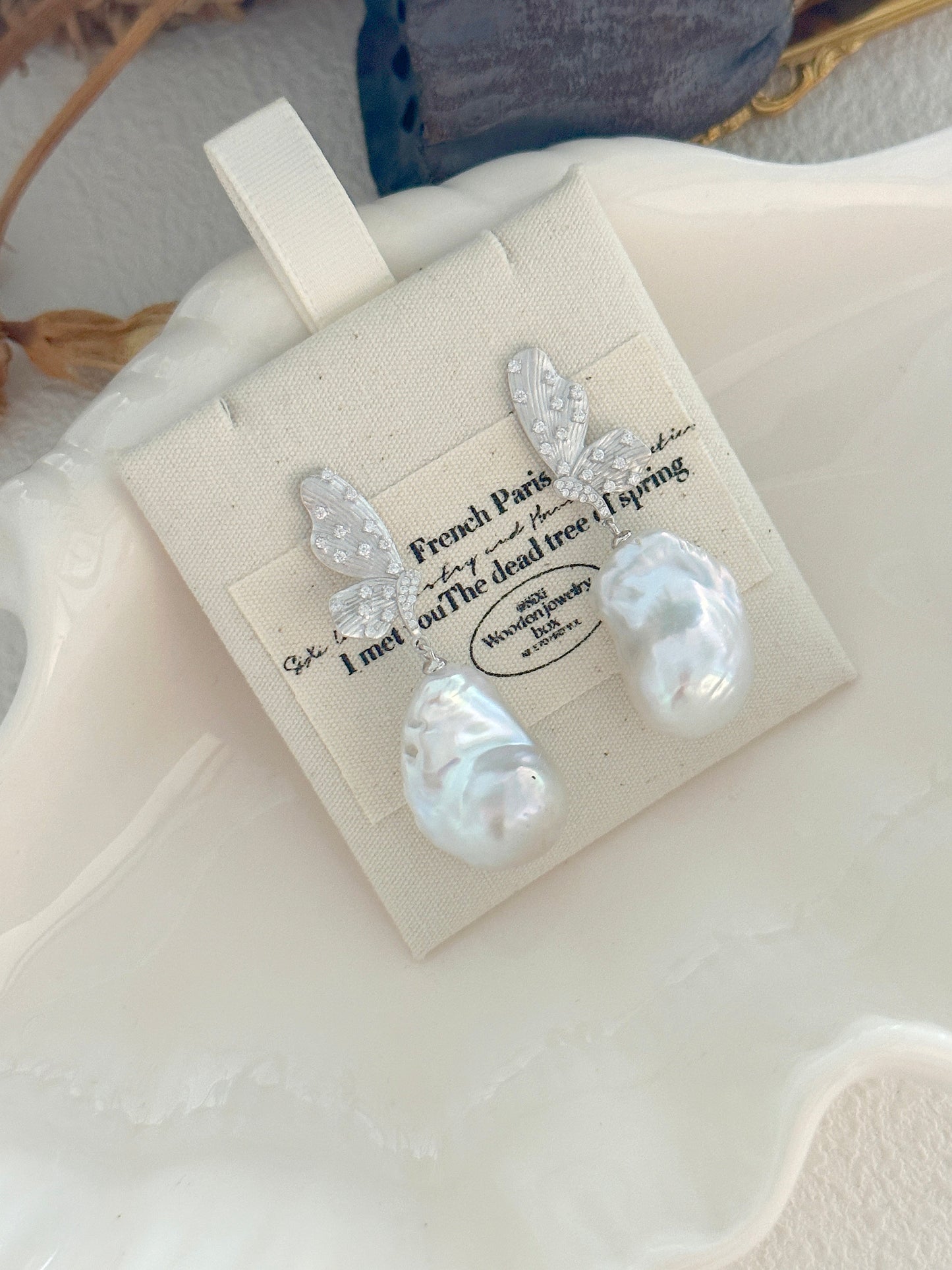 Classic Grandeur Baroque Pearl Earrings