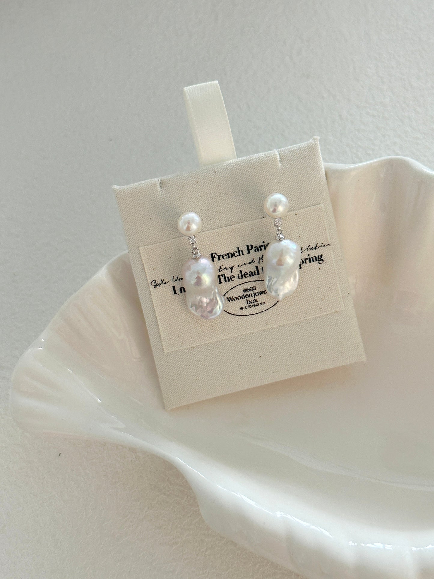 Classic Grandeur Baroque Pearl Earrings