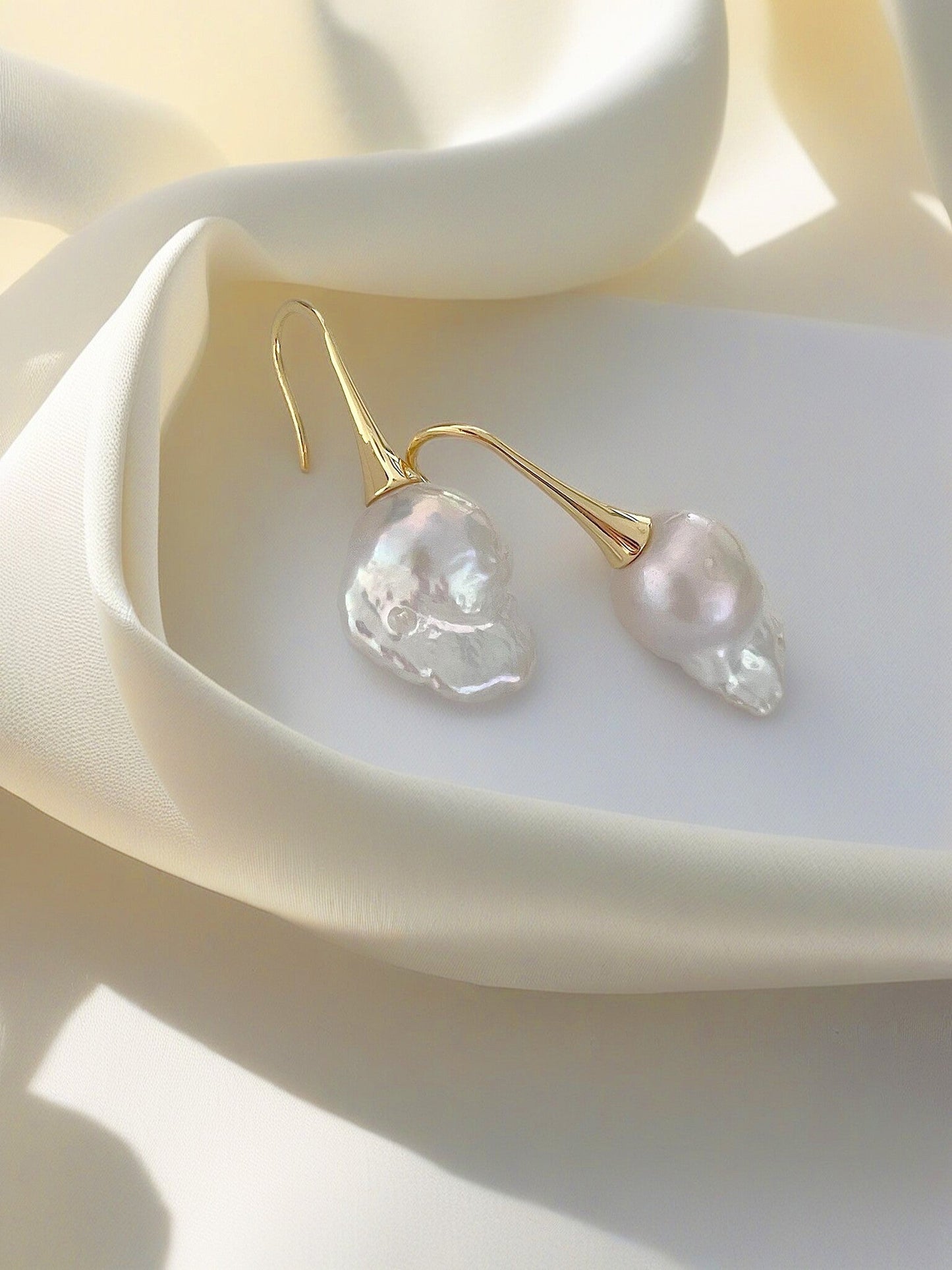 Classic Grandeur Baroque Pearl Earrings