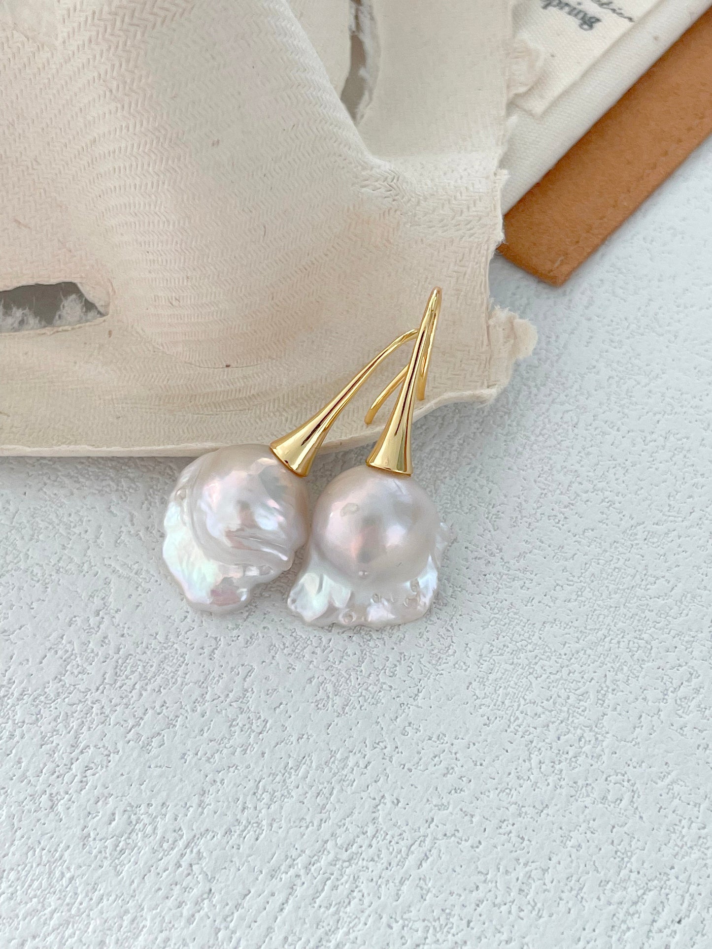 Classic Grandeur Baroque Pearl Earrings