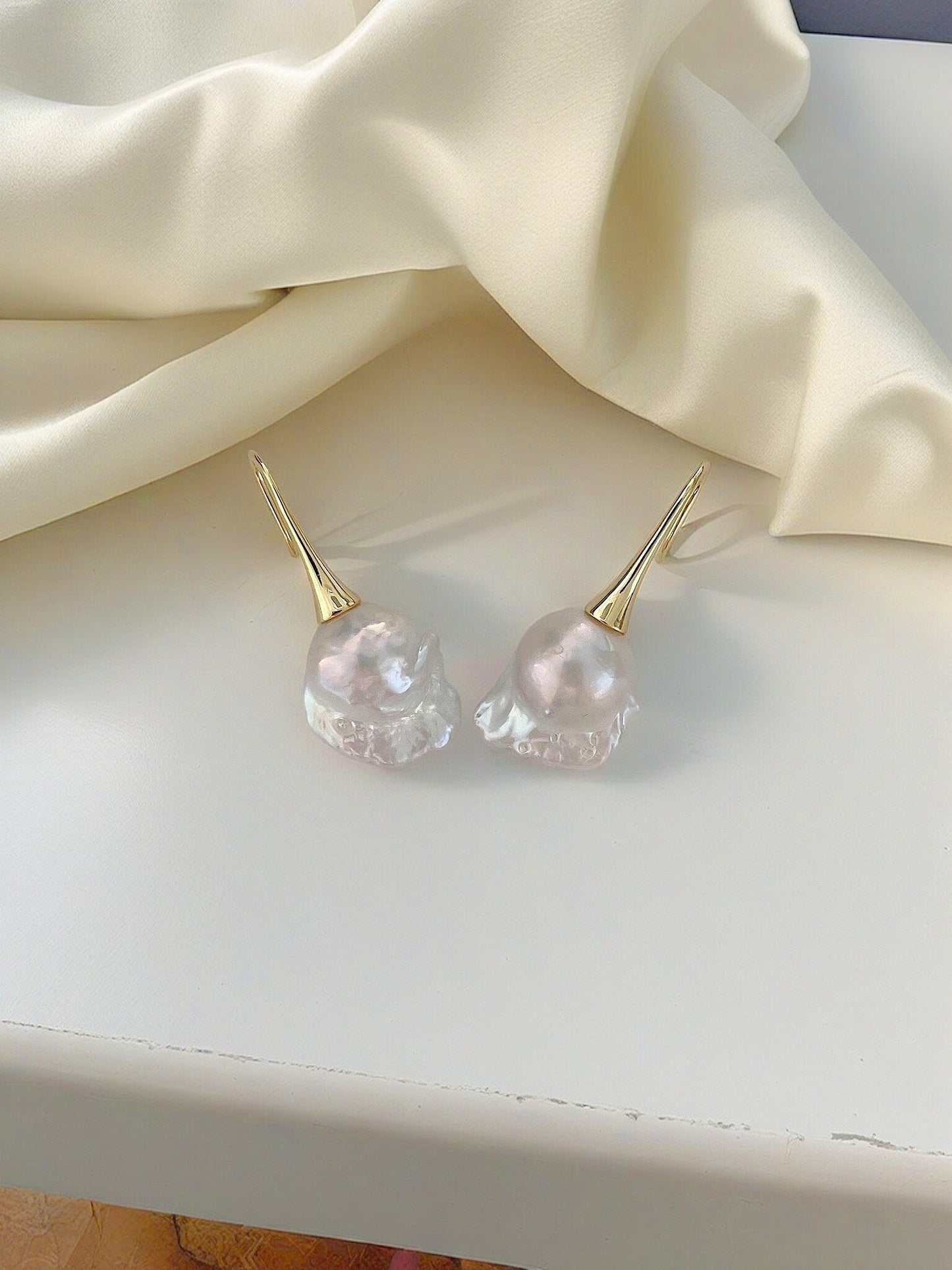 Classic Grandeur Baroque Pearl Earrings