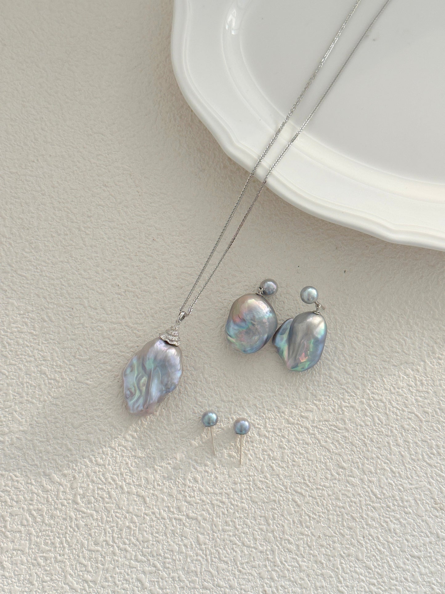 Classic Grandeur Baroque Pearl Earrings