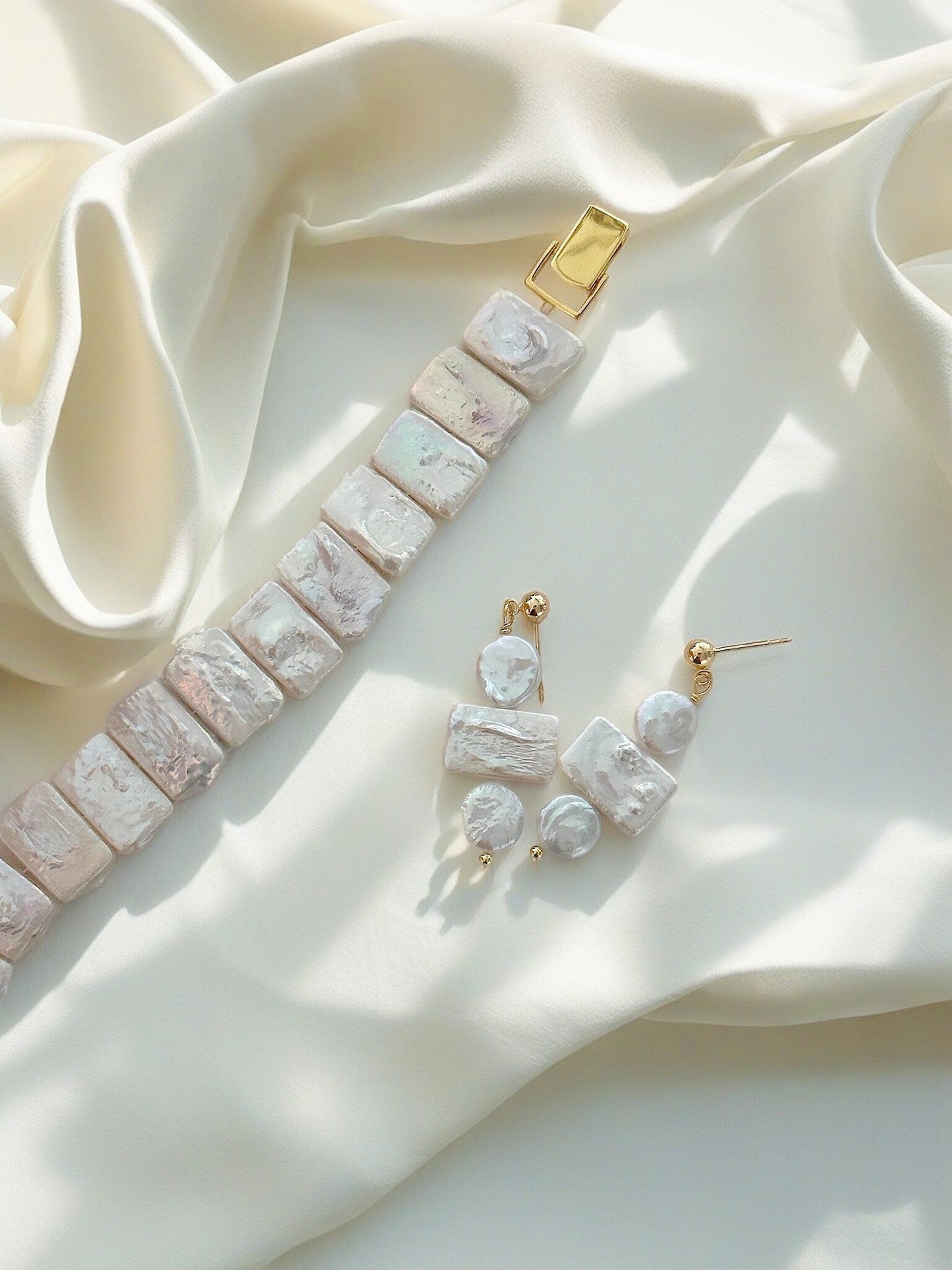 Timeless Nugget Baroque Pearl Earrings