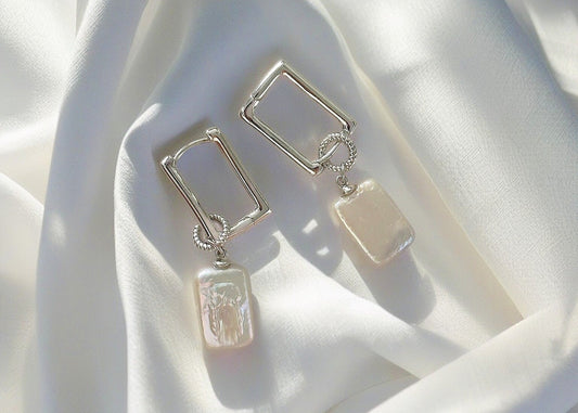 Timeless Nugget Baroque Pearl Earrings