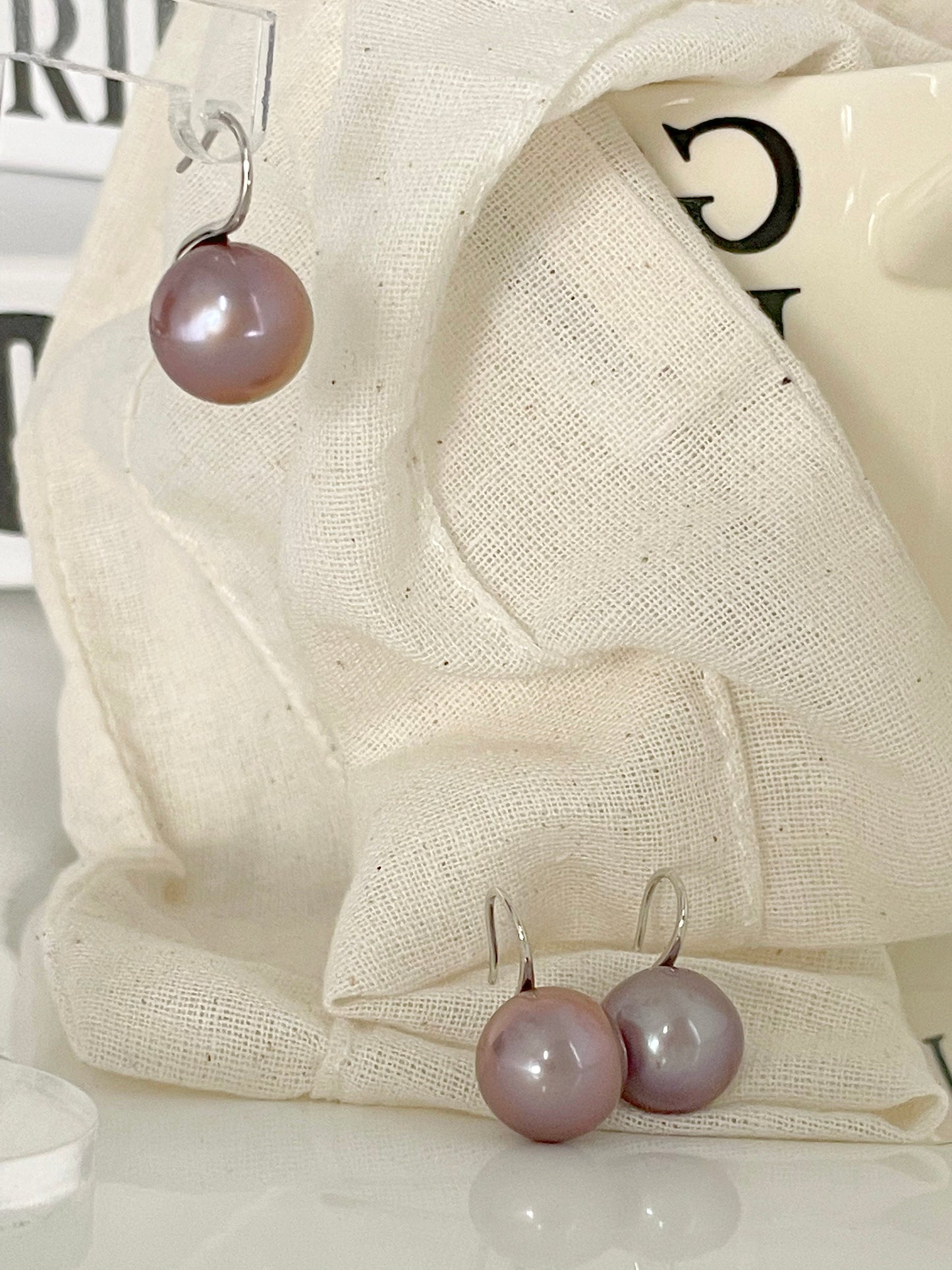 Floral Baroque Pearl Earrings