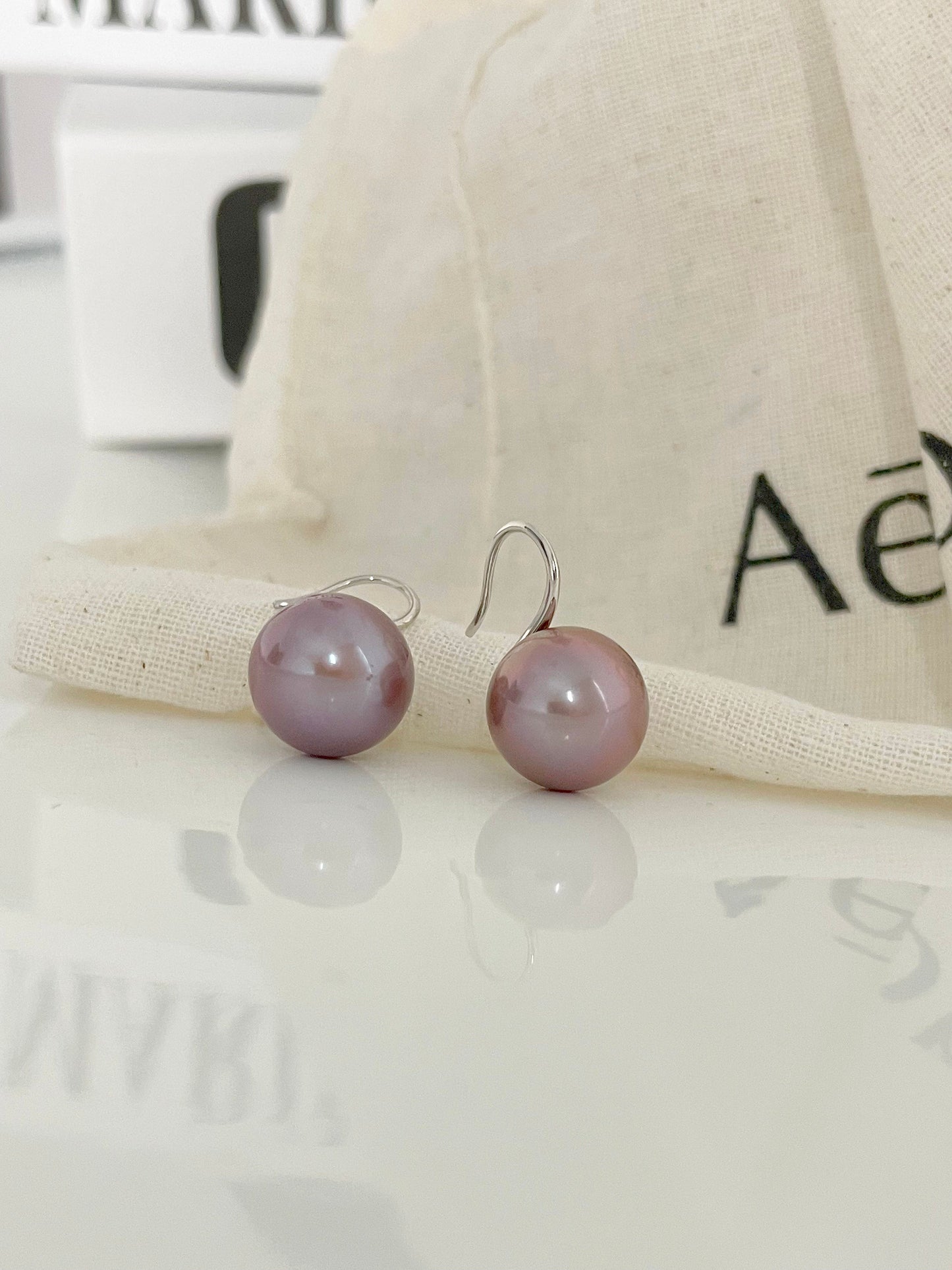 Floral Baroque Pearl Earrings