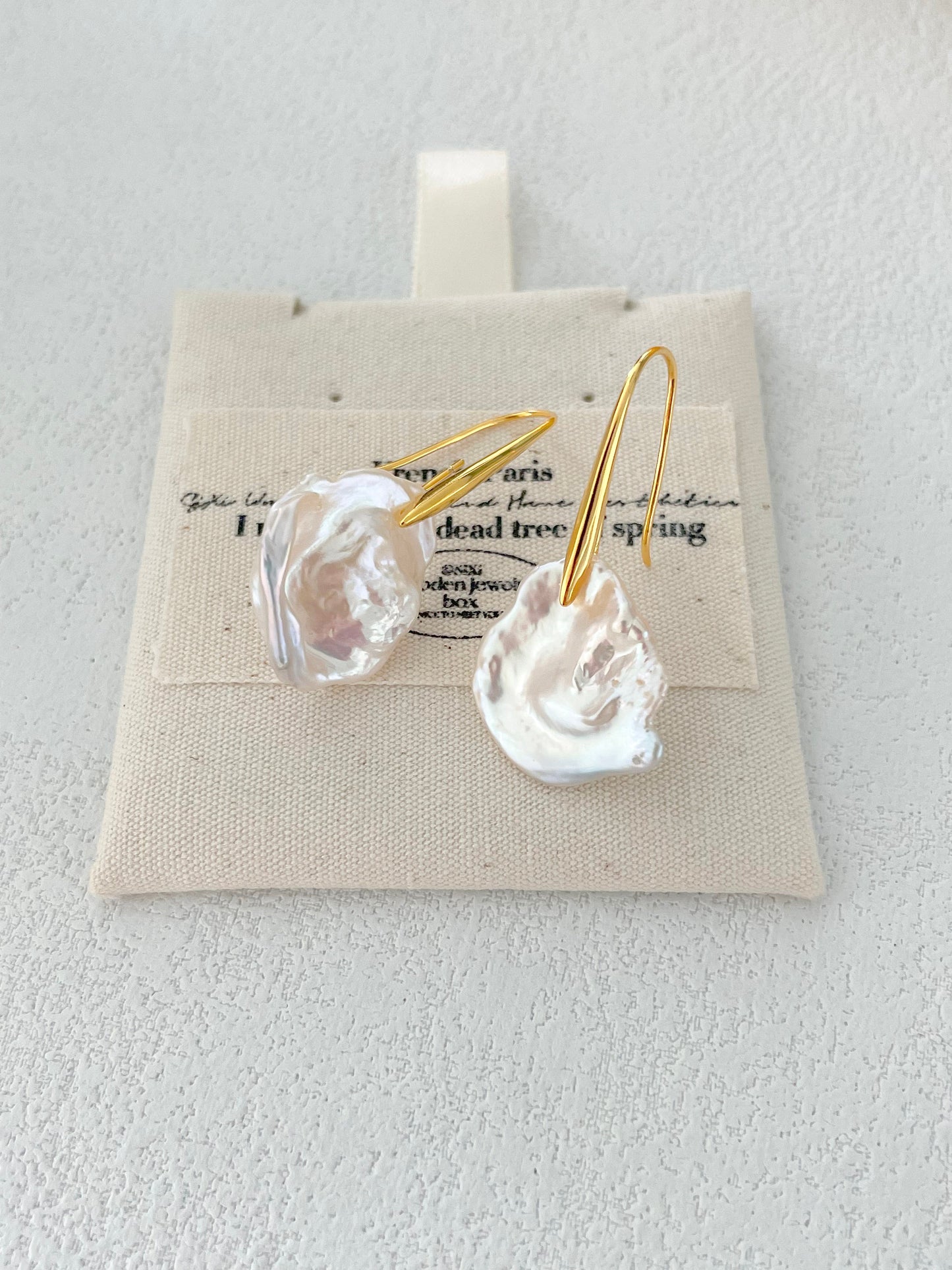 Floral Baroque Pearl Earrings