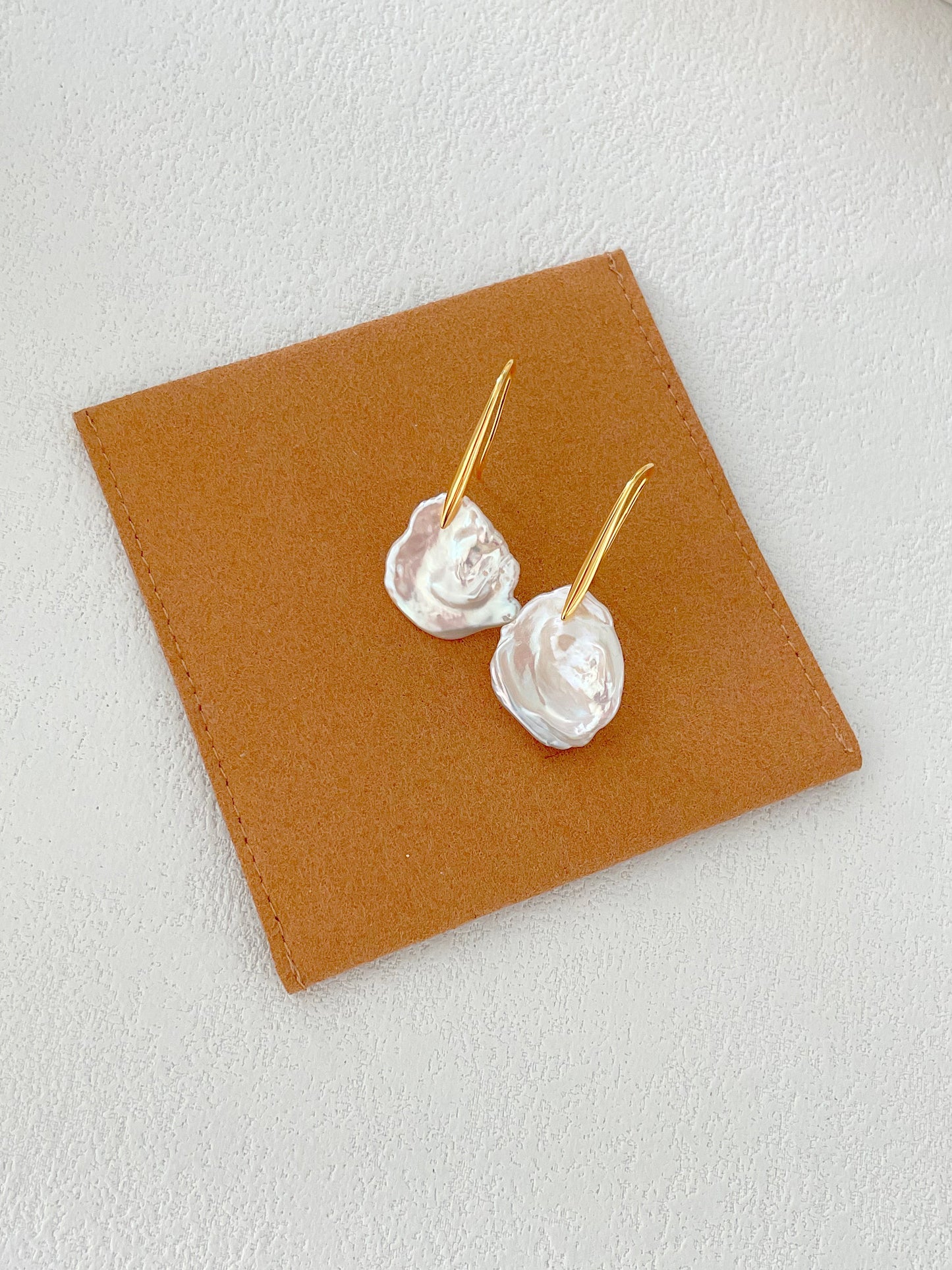 Floral Baroque Pearl Earrings