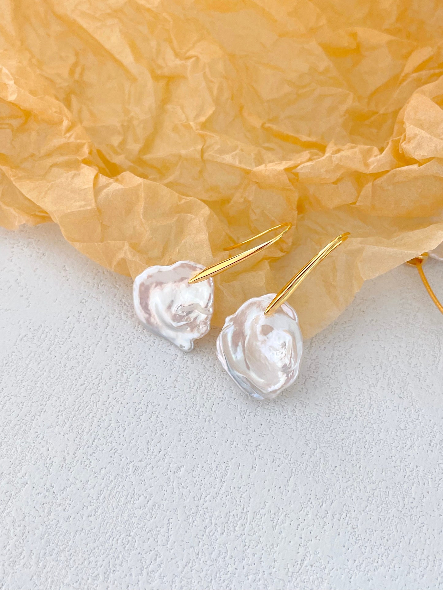 Floral Baroque Pearl Earrings