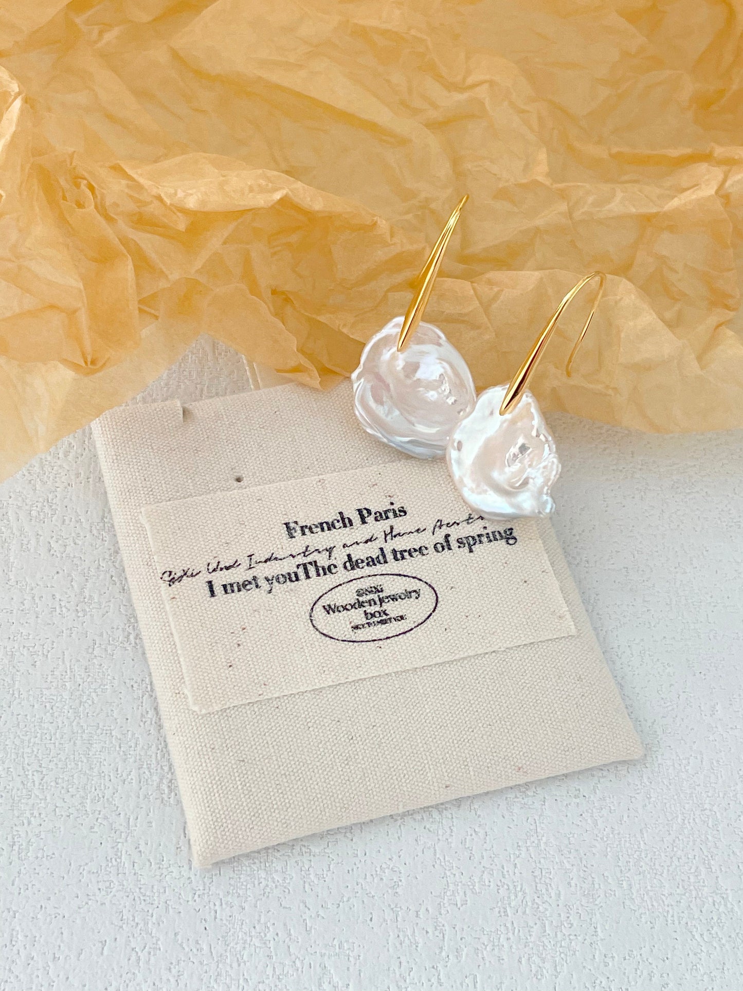 Floral Baroque Pearl Earrings