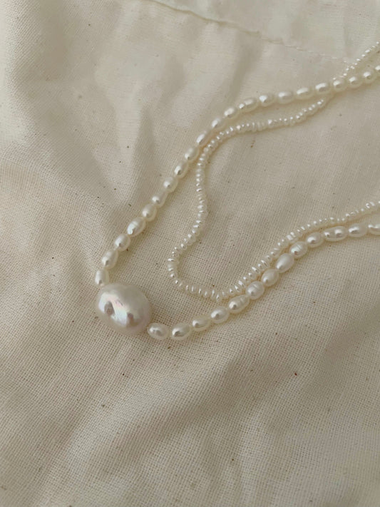 Classic Grandeur Baroque Pearl Necklace