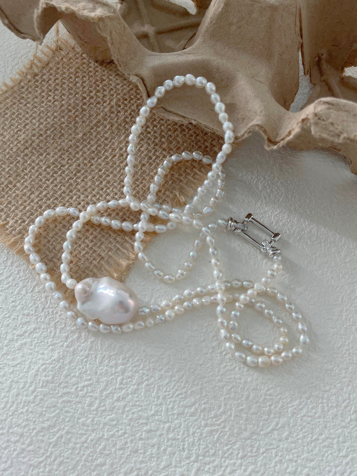 Classic Grandeur Baroque Pearl Necklace
