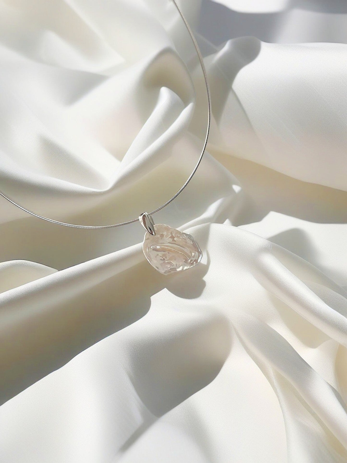 Floral Baroque Pearl Necklace