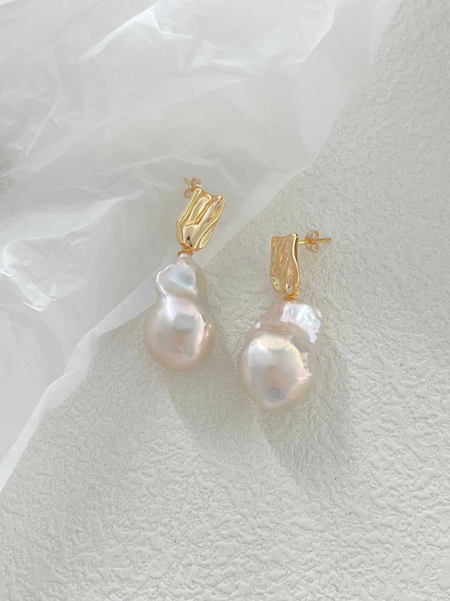 Classic Grandeur Baroque Pearl Earrings