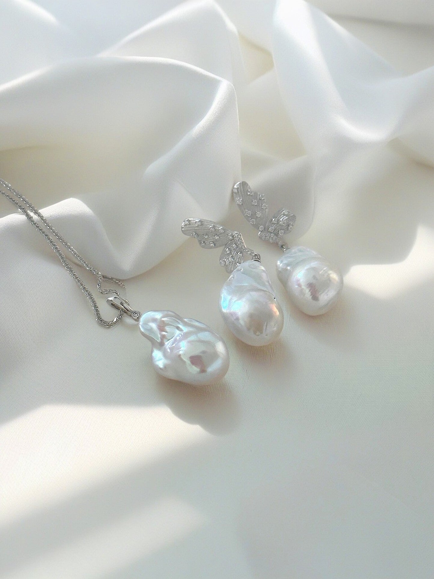 Classic Grandeur Baroque Pearl Earrings