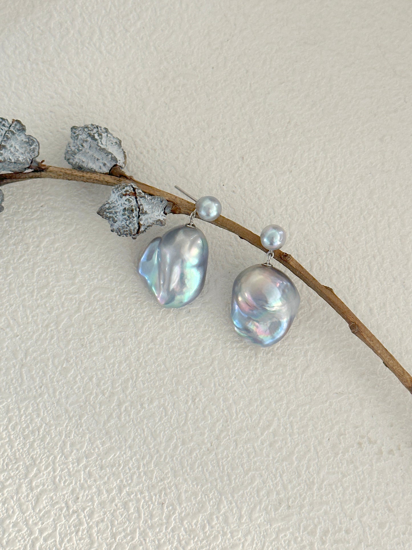 Classic Grandeur Baroque Pearl Earrings