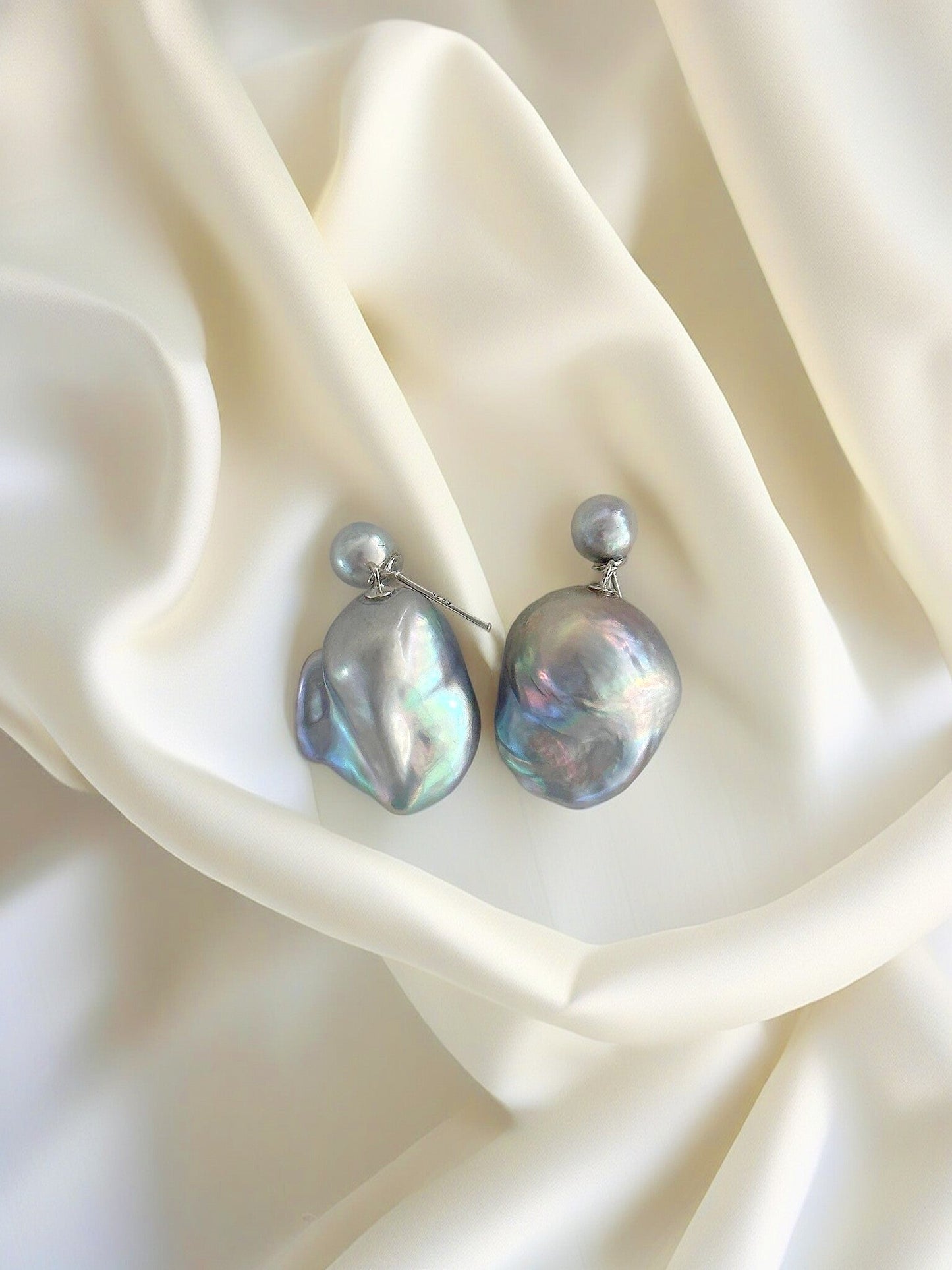 Classic Grandeur Baroque Pearl Earrings