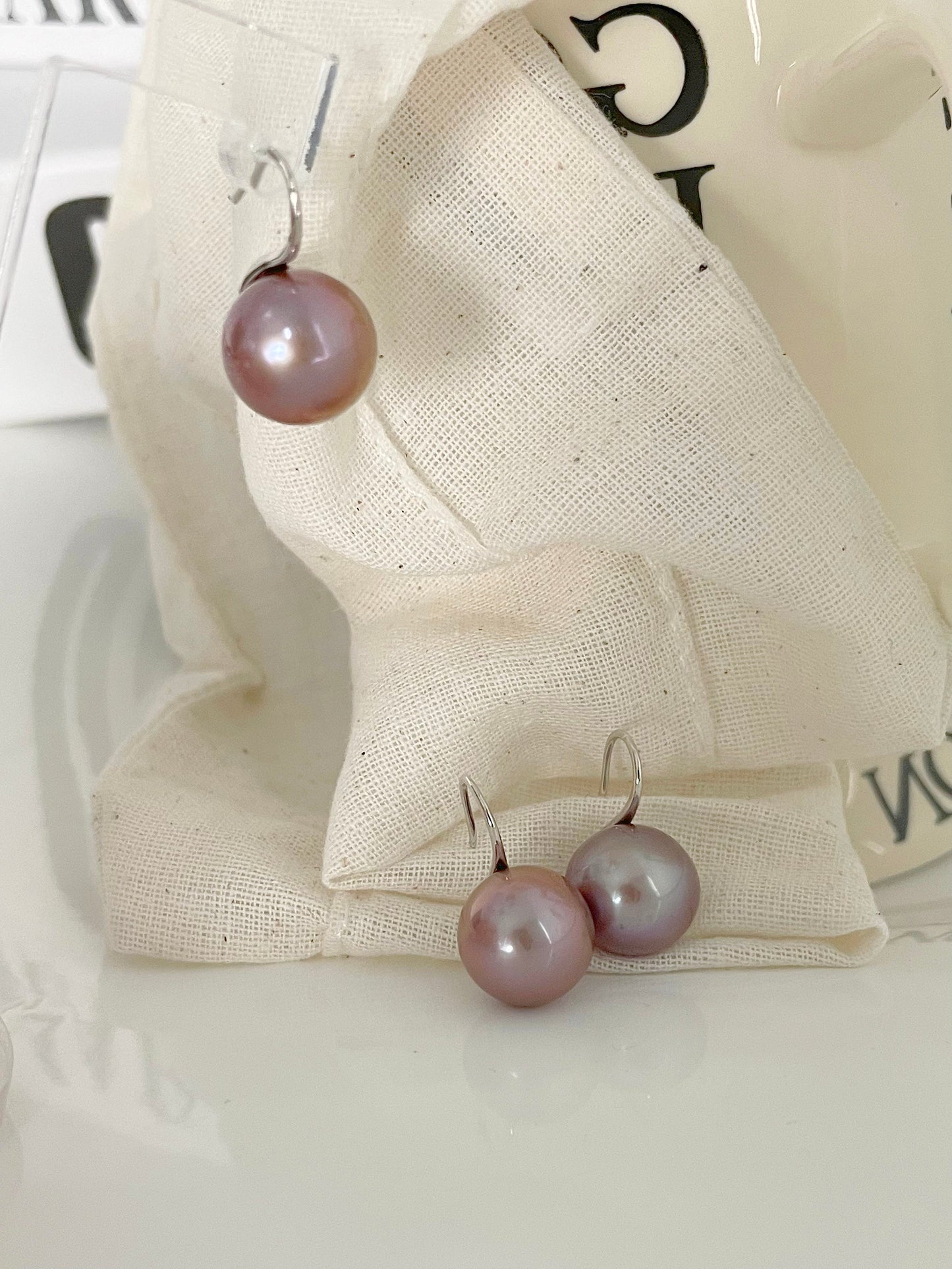 Floral Baroque Pearl Earrings